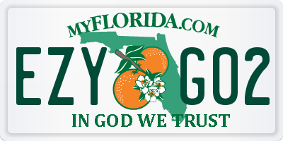 FL license plate EZYG02