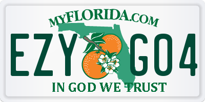 FL license plate EZYG04