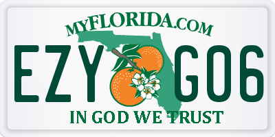 FL license plate EZYG06