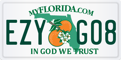 FL license plate EZYG08