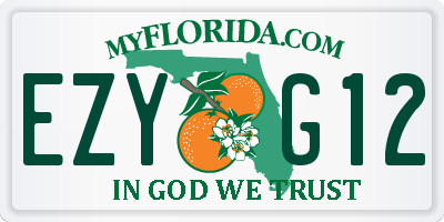 FL license plate EZYG12