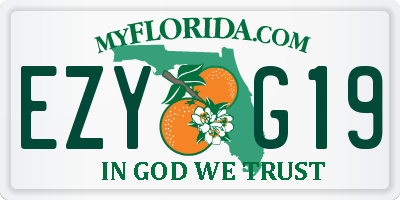 FL license plate EZYG19