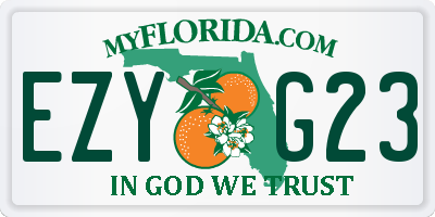 FL license plate EZYG23