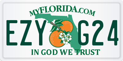 FL license plate EZYG24