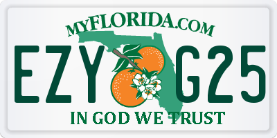 FL license plate EZYG25