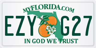 FL license plate EZYG27