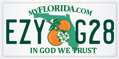 FL license plate EZYG28