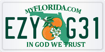 FL license plate EZYG31