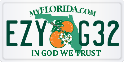 FL license plate EZYG32