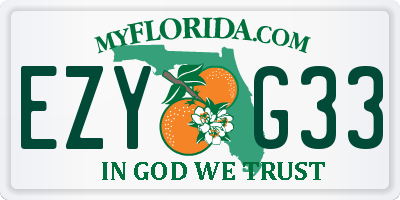 FL license plate EZYG33