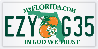 FL license plate EZYG35