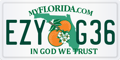 FL license plate EZYG36