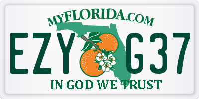 FL license plate EZYG37