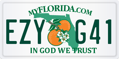 FL license plate EZYG41