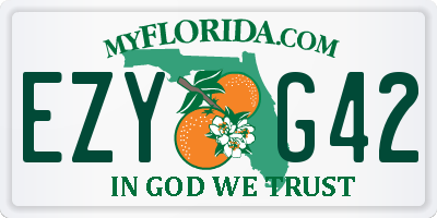 FL license plate EZYG42