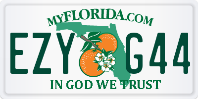 FL license plate EZYG44