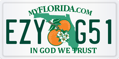 FL license plate EZYG51