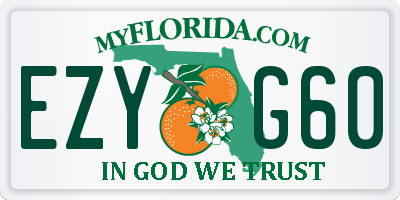 FL license plate EZYG60