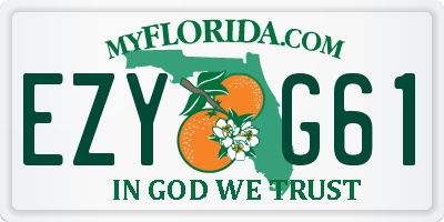 FL license plate EZYG61