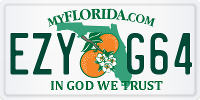 FL license plate EZYG64