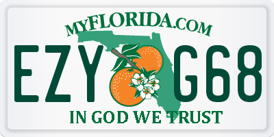 FL license plate EZYG68