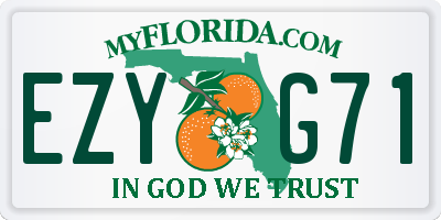 FL license plate EZYG71