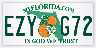 FL license plate EZYG72