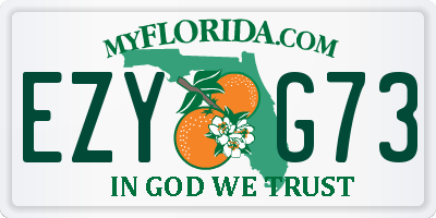 FL license plate EZYG73