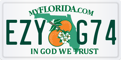 FL license plate EZYG74