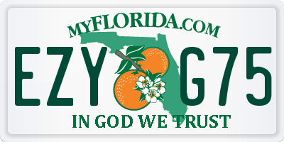 FL license plate EZYG75