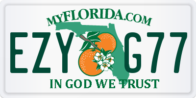 FL license plate EZYG77