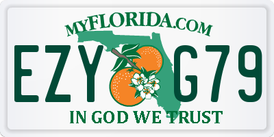 FL license plate EZYG79