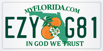 FL license plate EZYG81