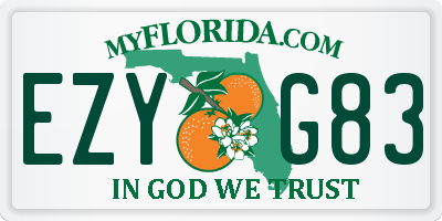 FL license plate EZYG83