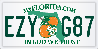 FL license plate EZYG87