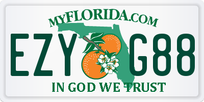 FL license plate EZYG88