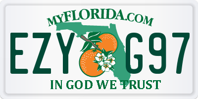 FL license plate EZYG97