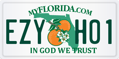 FL license plate EZYH01