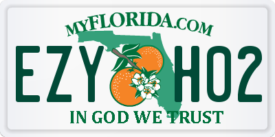 FL license plate EZYH02