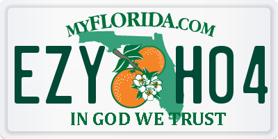 FL license plate EZYH04