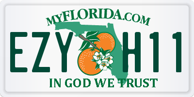 FL license plate EZYH11