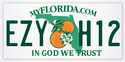 FL license plate EZYH12