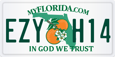 FL license plate EZYH14