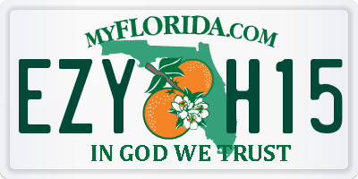 FL license plate EZYH15