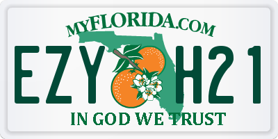 FL license plate EZYH21