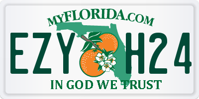 FL license plate EZYH24