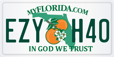 FL license plate EZYH40