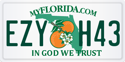 FL license plate EZYH43