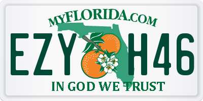 FL license plate EZYH46