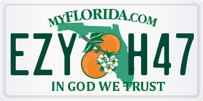 FL license plate EZYH47